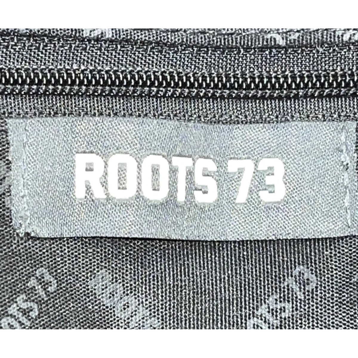 Roots 73 Women’s Black Nylon & Faux Leather With Front Zipper Pocket Tote Bag