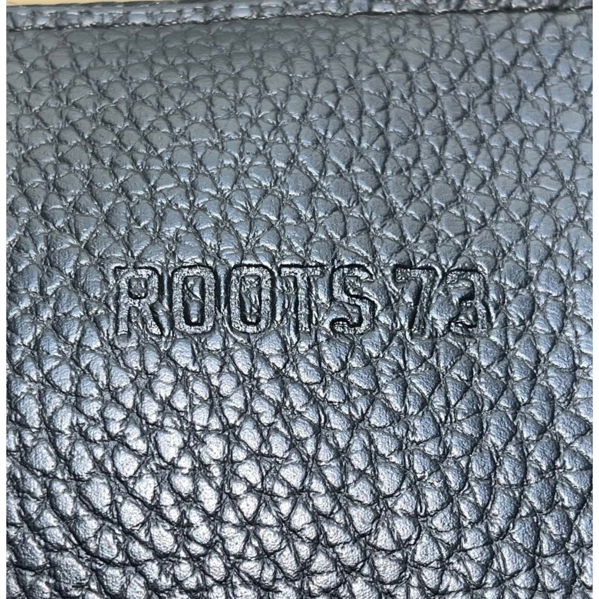 Roots 73 Women’s Black Nylon & Faux Leather With Front Zipper Pocket Tote Bag