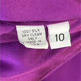 Shawn Ray Fons Strapless Purple Ruched Evening Dress With Matching Shawl Sz 10