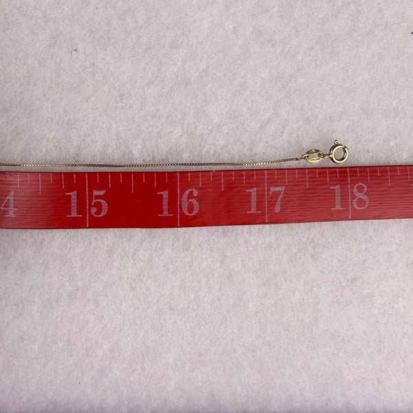 Gold Tone "P" Pendant Necklace 925 Sterling Silver Chain Round Crystal Accent