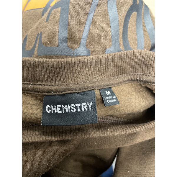 Chemistry Mens Brown Cotton 1998 Chevrolet Corvette Graphic Crewneck Sweatshirt Medium