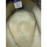 Stacy Adams Green & Brown Straw Fedora With Faux Croc Band Mens Hat