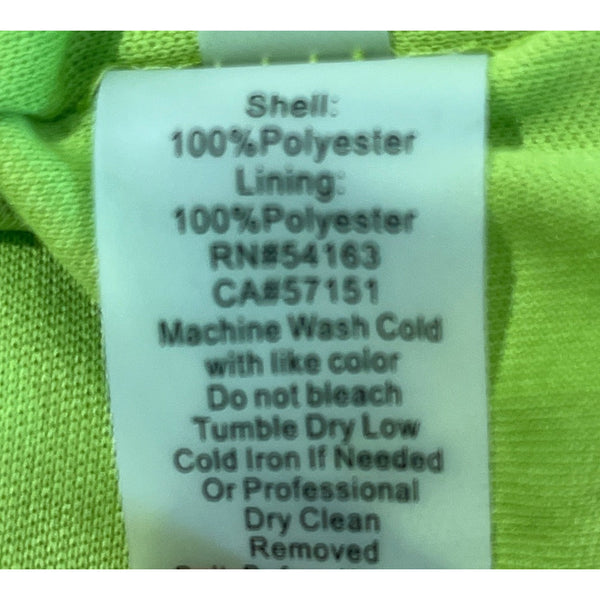 Ellen Tracy Womens Sleeveless Lime Fit & Flare Dress With Pleated Skirt Size 4