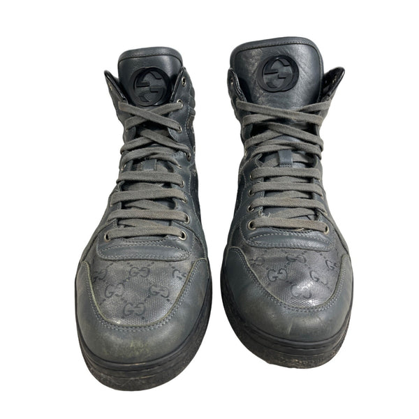 Gucci Men's Gray High-Top Sneakers Sz 11G