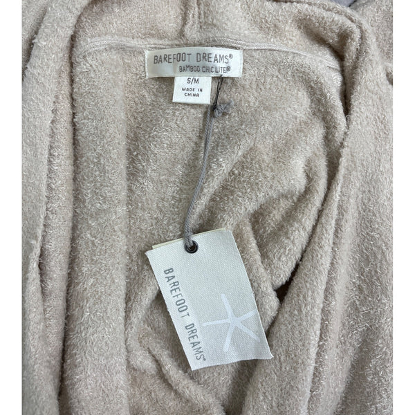 Barefoot Dreams Women's Beige Open Front Lightweight Cardigan Sweater Sz S/M