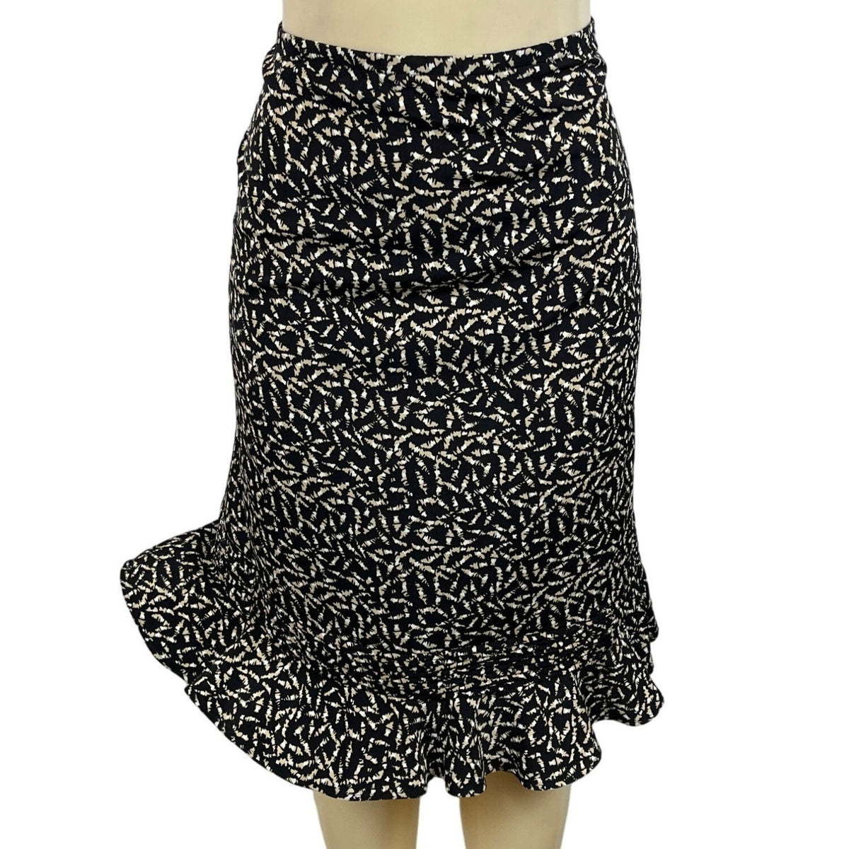 Danny & Nicole Women's Black Flounce Skirt Sz 24W (EUR 44) - NWT