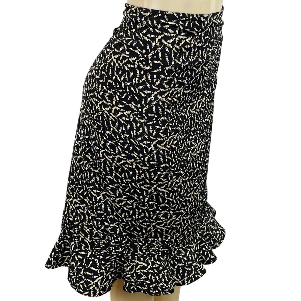 Danny & Nicole Women's Black Flounce Skirt Sz 24W (EUR 44) - NWT