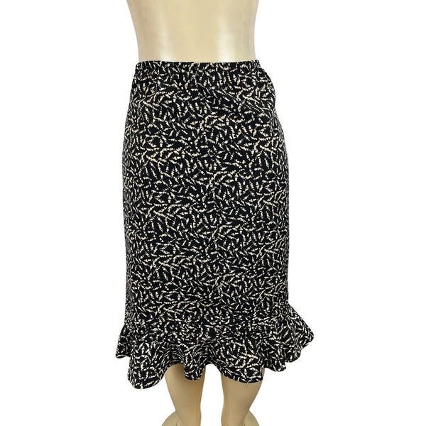 Danny & Nicole Women's Black Flounce Skirt Sz 24W (EUR 44) - NWT