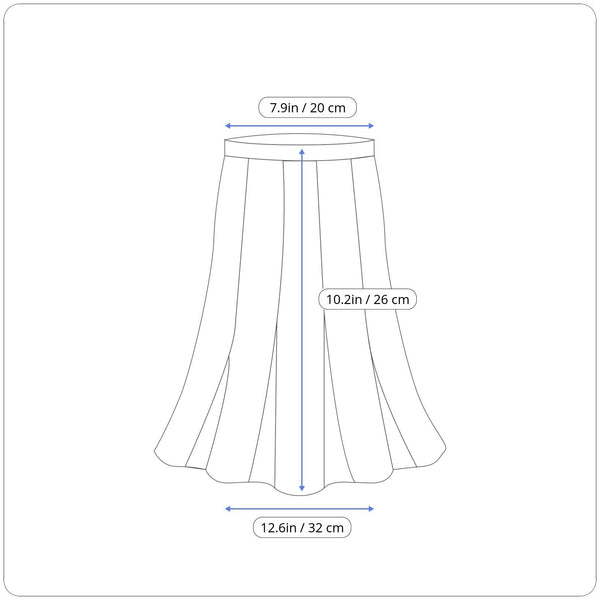 Danny & Nicole Women's Black Flounce Skirt Sz 24W (EUR 44) - NWT