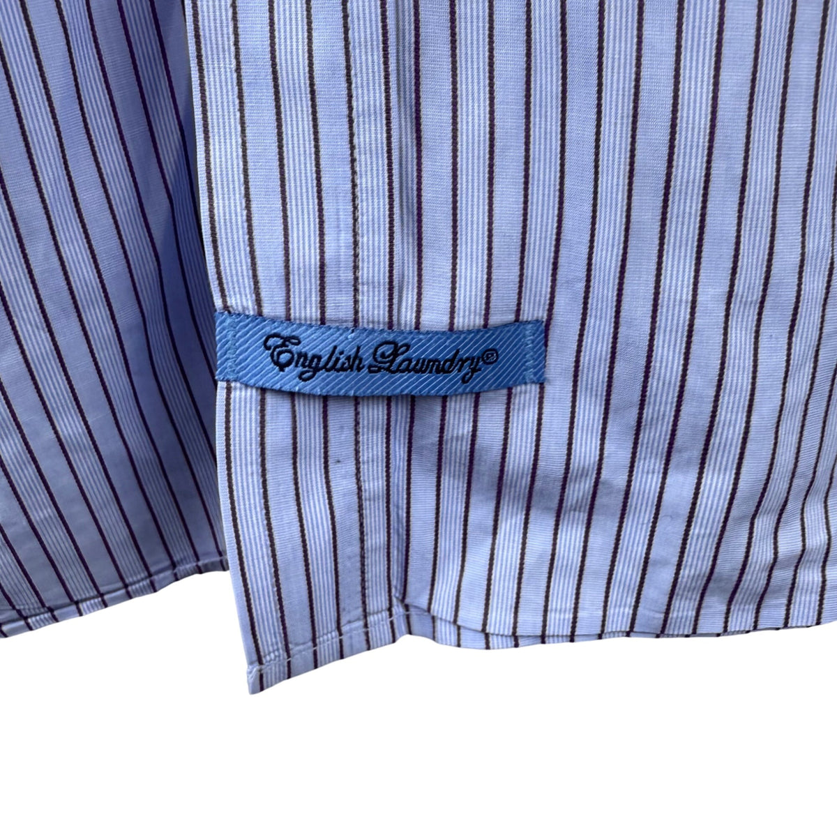 English Laundry Men's Blue Shirt Long Sleeve Size 16.5 32/33