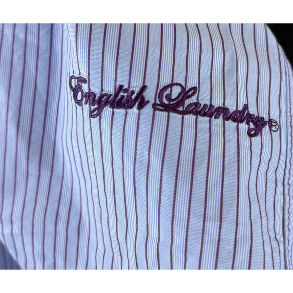 English Laundry Men's Blue Shirt Long Sleeve Size 16.5 32/33