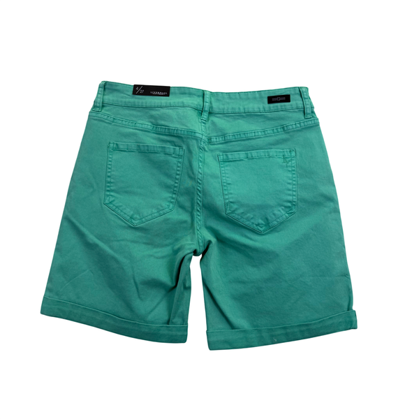 Liverpool Women’s Green Cotton Classic Denim Shorts with Pockets Size 4