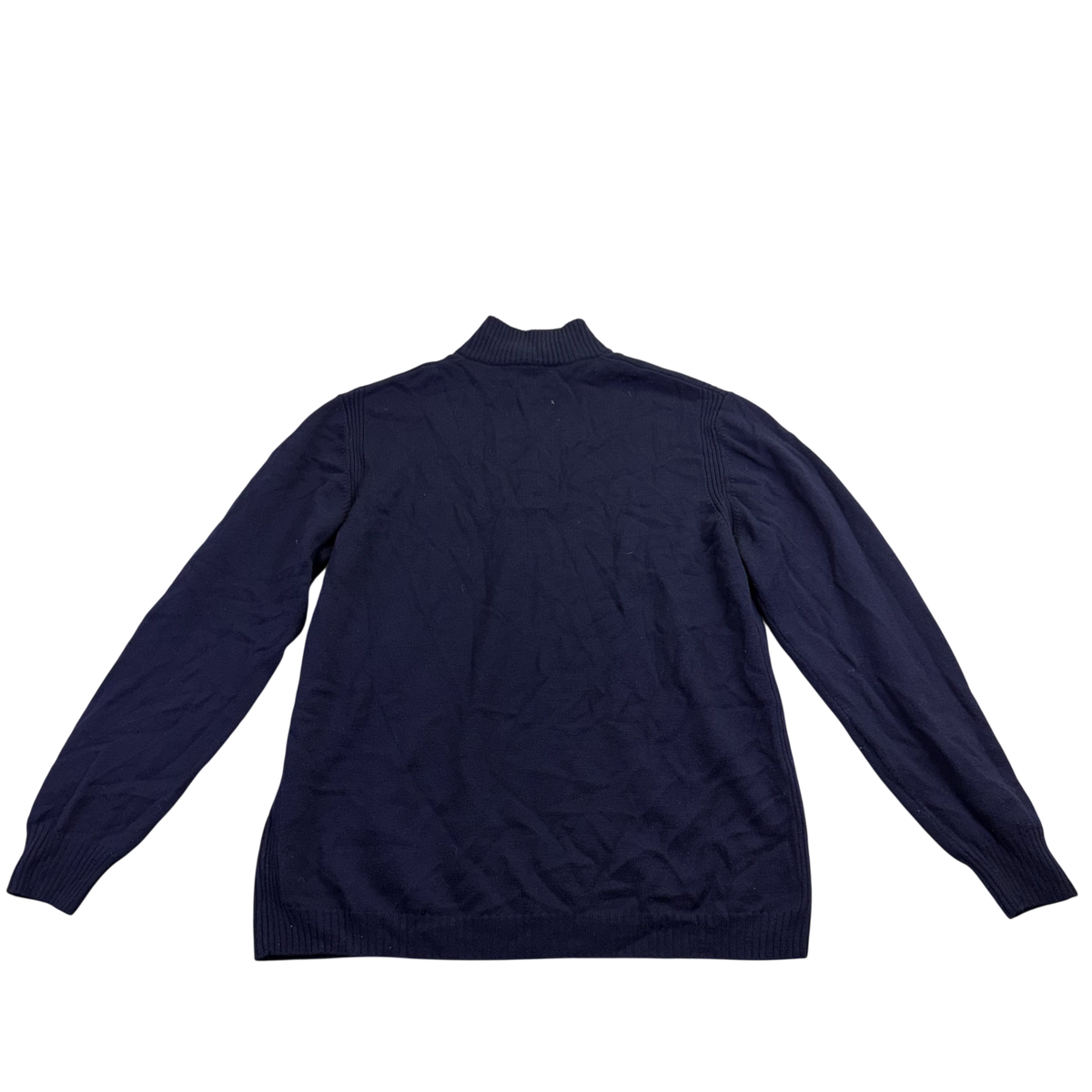 Façonnable Men’s Navy Wool Classic Long Sleeve Half-Zip Sweater Size XXL