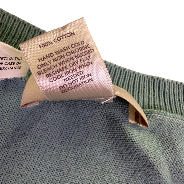 LOFT Outlet Women’s Green Cotton Classic Long Sleeve Striped Sweater Size M
