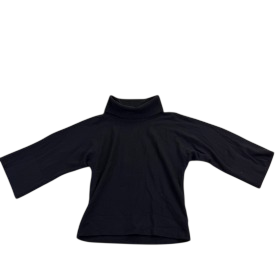 Carlisle Women’s Black Cashmere Classic Turtleneck Sweater 3/4 Sleeve Size L