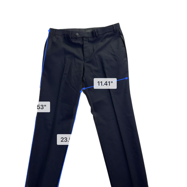 Lauren Ralph Lauren Men’s Black Wool Classic Dress Pants Flat Front Size 36