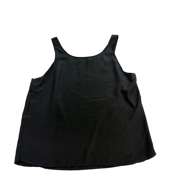 Christian Dior Women’s Black Polyester Sleeveless Embroidered Logo Tank Top Size S