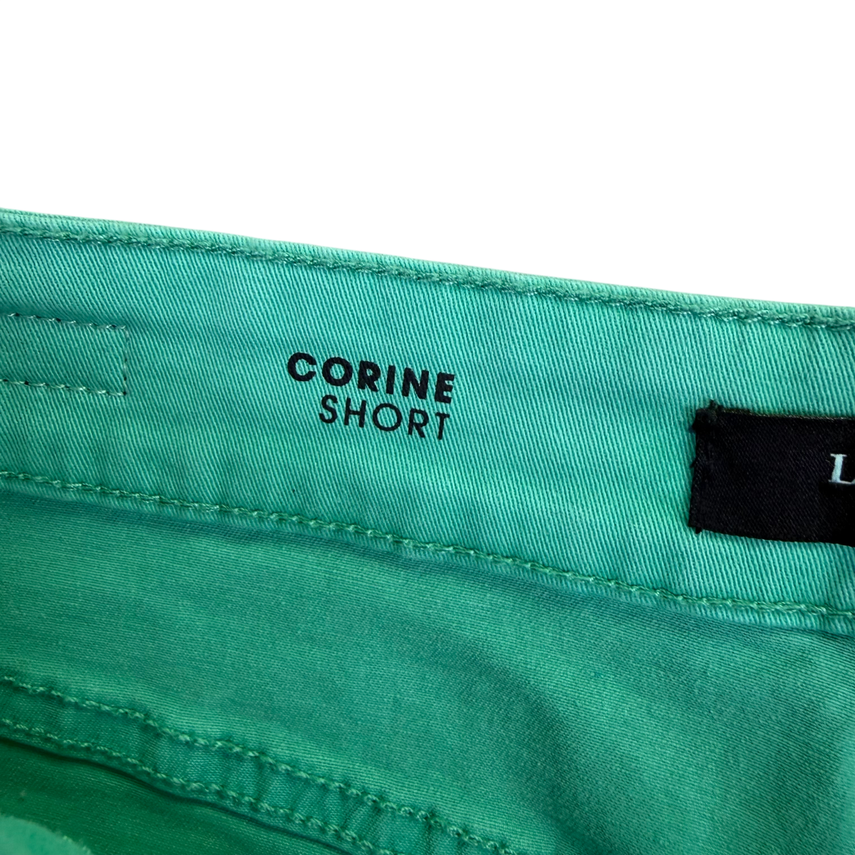 Liverpool Women’s Green Cotton Classic Denim Shorts with Pockets Size 4