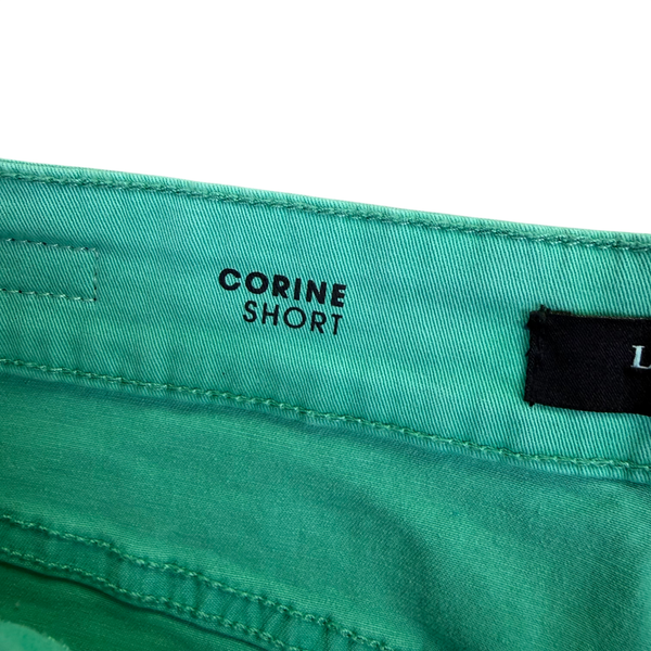 Liverpool Women’s Green Cotton Classic Denim Shorts with Pockets Size 4