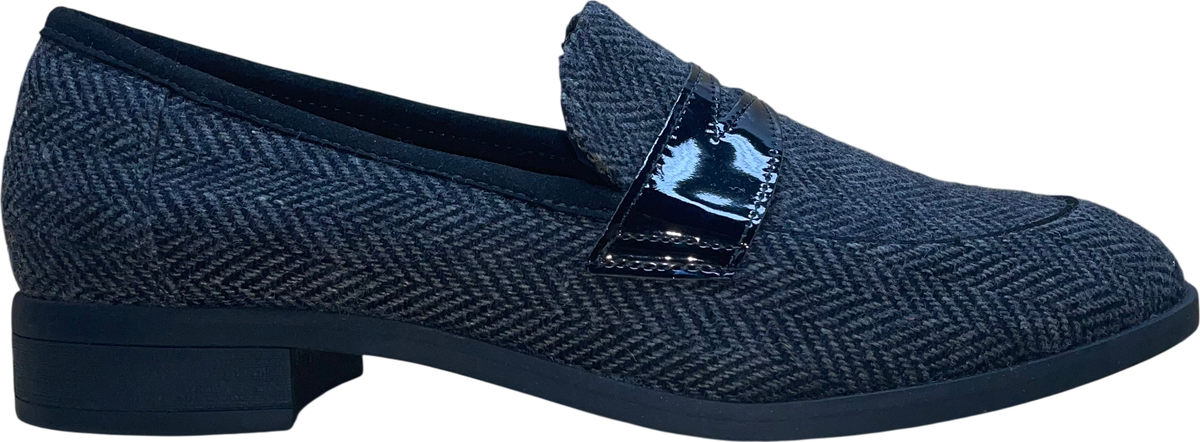 Clarks Women’s Gray Polyester Blend Casual Slip-On Loafers Size 7.5