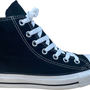 Converse Men Black Canvas Athletic Sneakers Rubber Sole Size 5.5