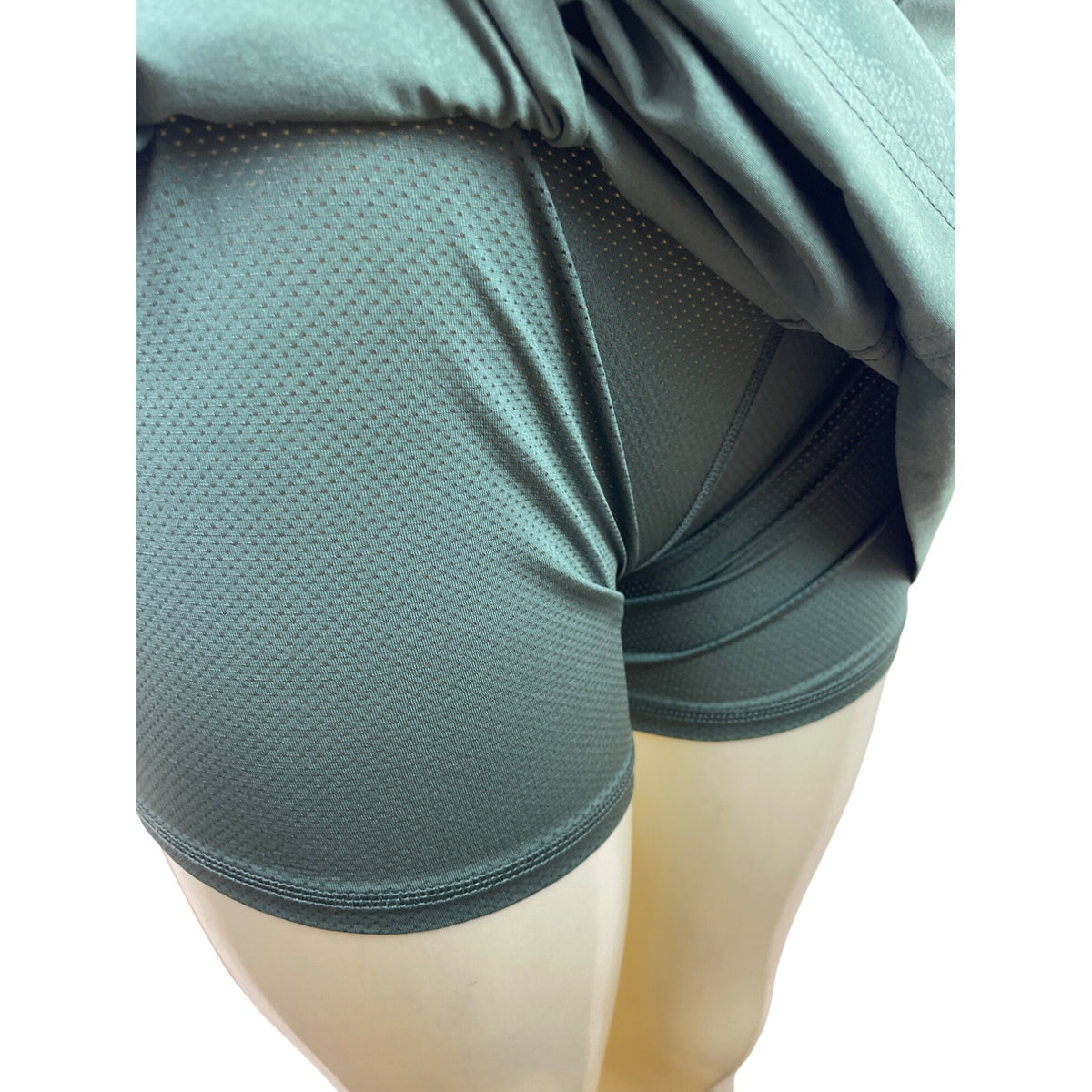 Orvis Women's Olive Green Tube Skirt With Built-In Shorts & Zipped Pockets Sz L