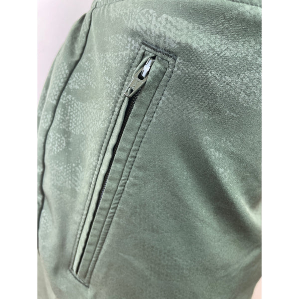 Orvis Women's Olive Green Tube Skirt With Built-In Shorts & Zipped Pockets Sz L