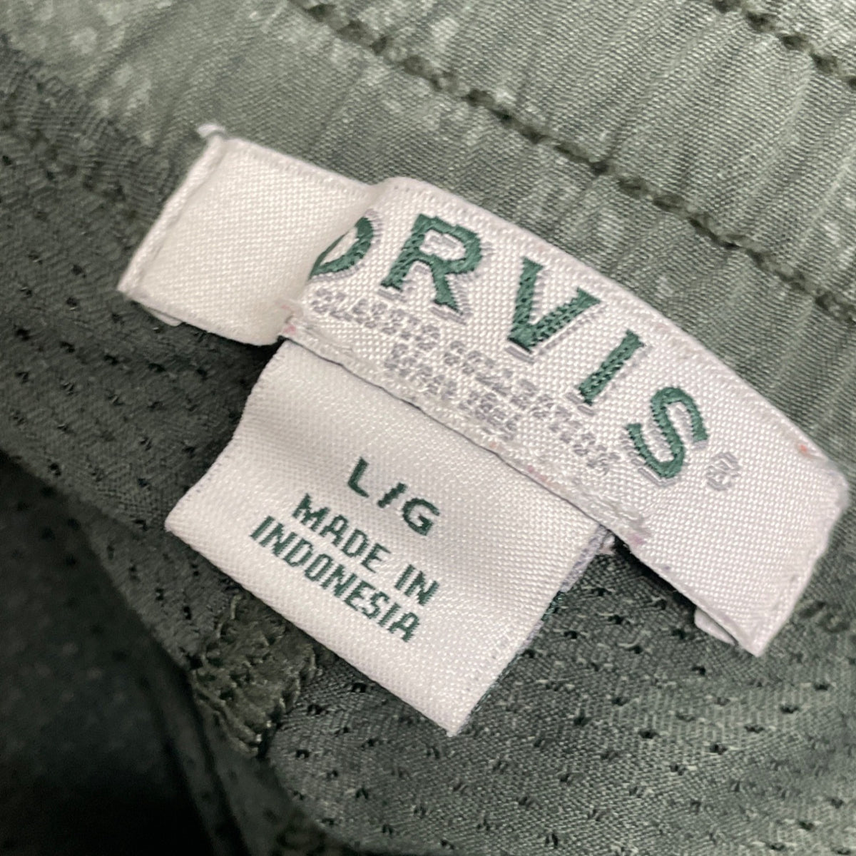 Orvis Women's Olive Green Tube Skirt With Built-In Shorts & Zipped Pockets Sz L