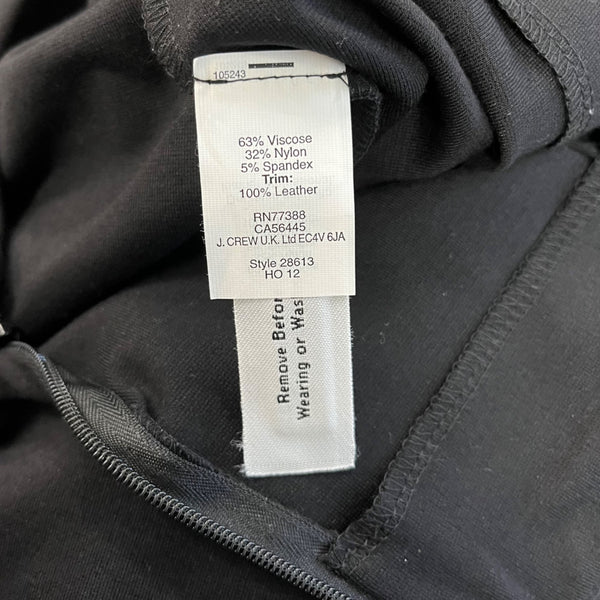 J.Crew Womens Black Viscose Blend Ankle Slim Pants Size 10