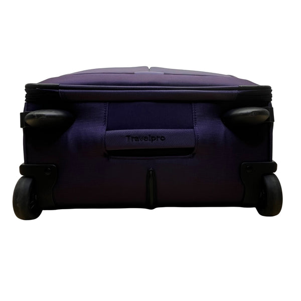 Travelpro Unisex Purple With Dual Zippers Rolling Carry-On Luggage Size M