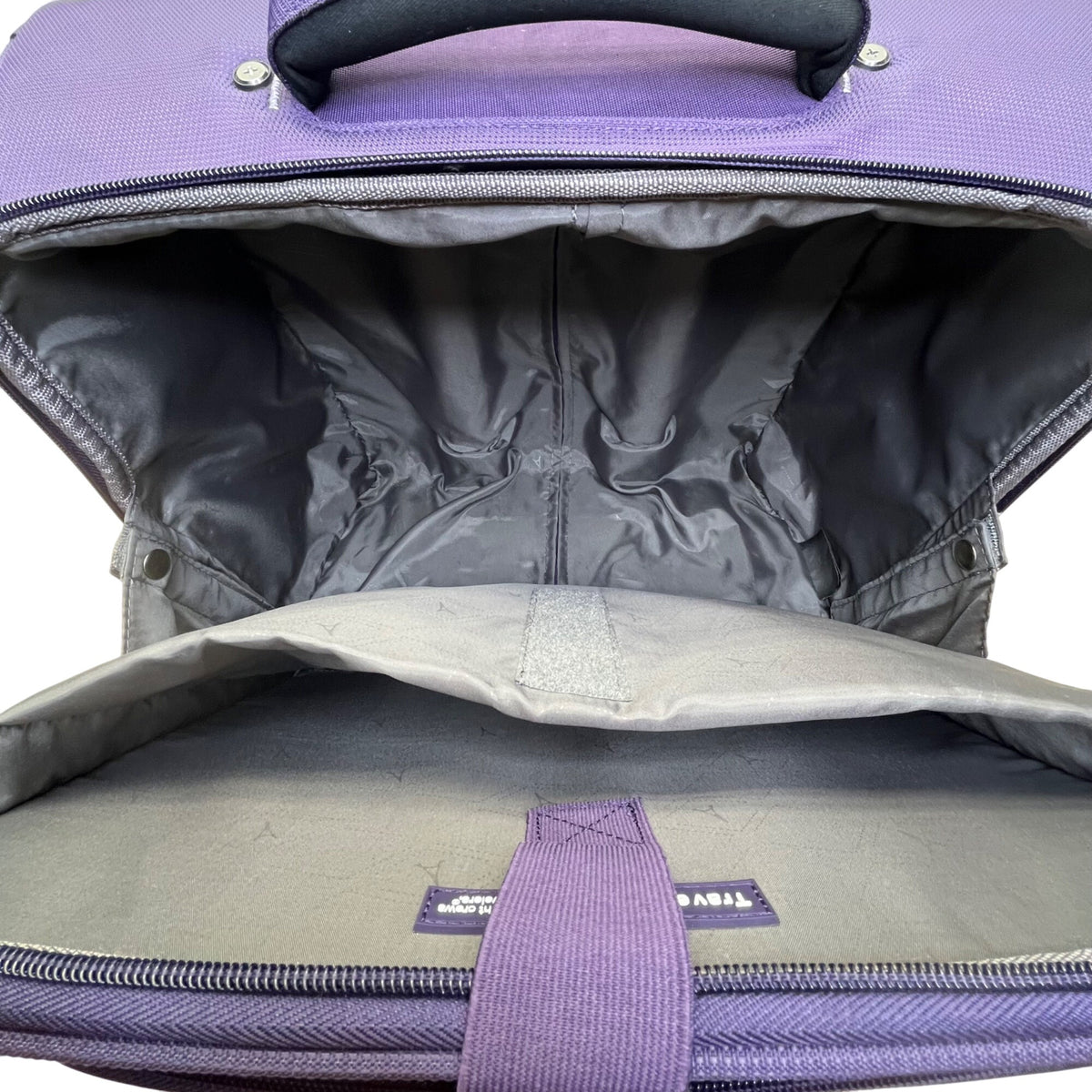 Travelpro Unisex Purple With Dual Zippers Rolling Carry-On Luggage Size M