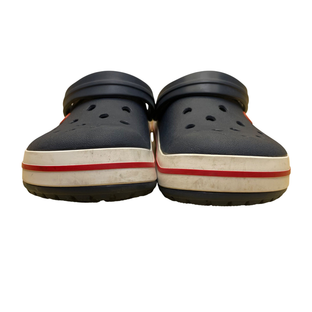 Crocs Men’s Navy EVA With Strap Slip-On Clogs Size 12