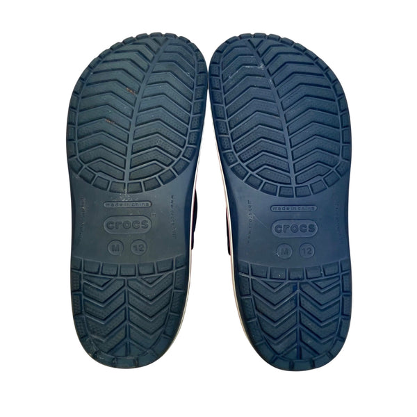 Crocs Men’s Navy EVA With Strap Slip-On Clogs Size 12