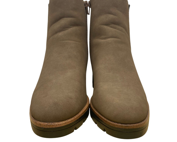 Naturalizer Women’s Taupe Chelsea Block Heel Madalynngore Ankle Boots Size 10M