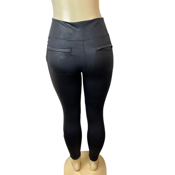 Althleta Women's High Rise Black Delancey Moto Tight Leggings Sz S/P