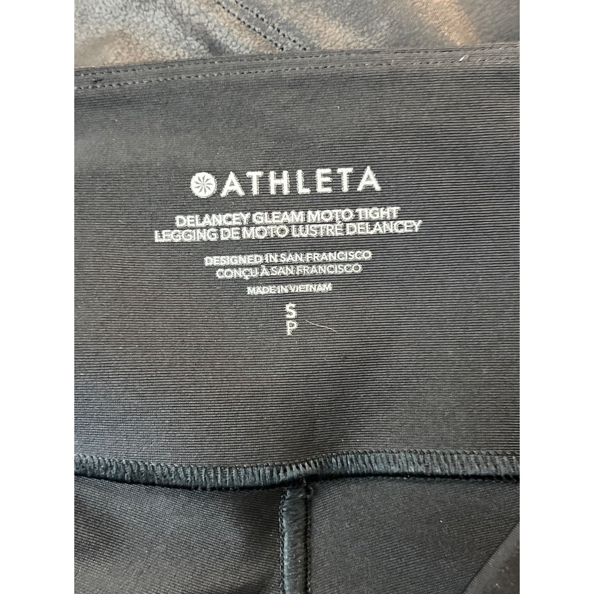 Althleta Women's High Rise Black Delancey Moto Tight Leggings Sz S/P
