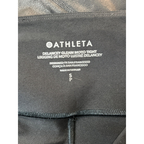 Althleta Women's High Rise Black Delancey Moto Tight Leggings Sz S/P