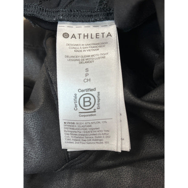 Althleta Women's High Rise Black Delancey Moto Tight Leggings Sz S/P