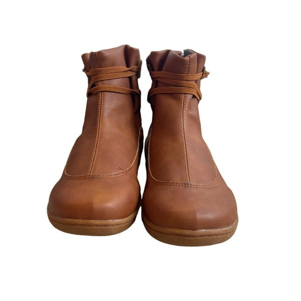 Verugu Women's Tan Brown Western Cowboy Comfort Ankle Boots Size 8.5/9 - New