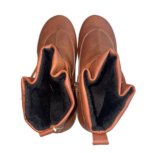 Verugu Women's Tan Brown Western Cowboy Comfort Ankle Boots Size 8.5/9 - New