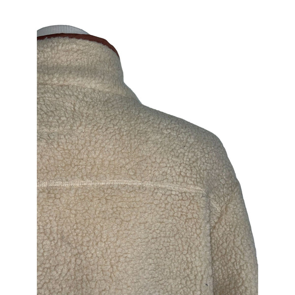 NWT BDG Fluffy Zipper Casual Light Brown Men's Full Zip Polyester Jacket Size L