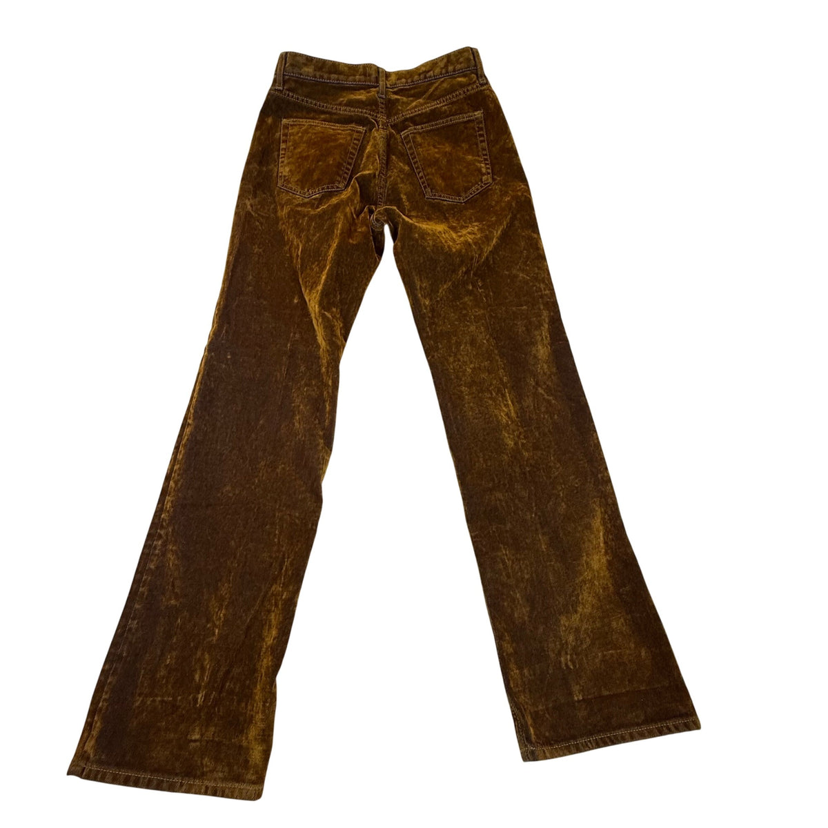 Cos Women’s Vintage Brown Jeans Flare Leg Distressed Style Five Pockets Size 24