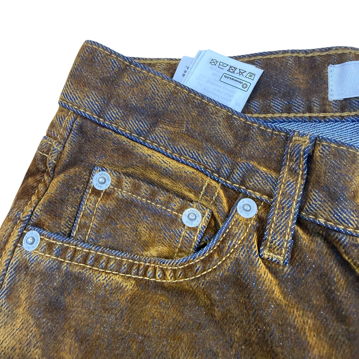 Cos Women’s Vintage Brown Jeans Flare Leg Distressed Style Five Pockets Size 24