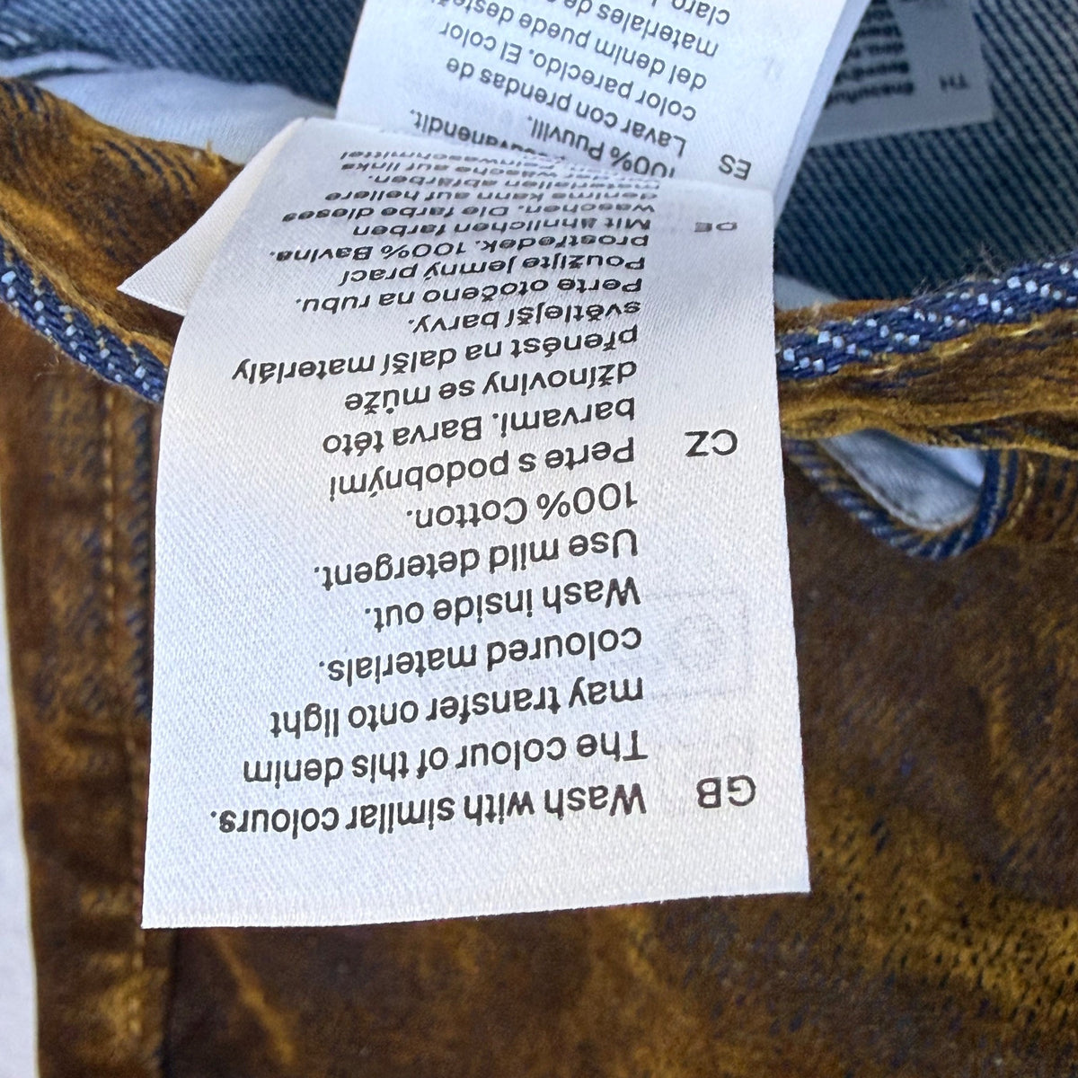 Cos Women’s Vintage Brown Jeans Flare Leg Distressed Style Five Pockets Size 24