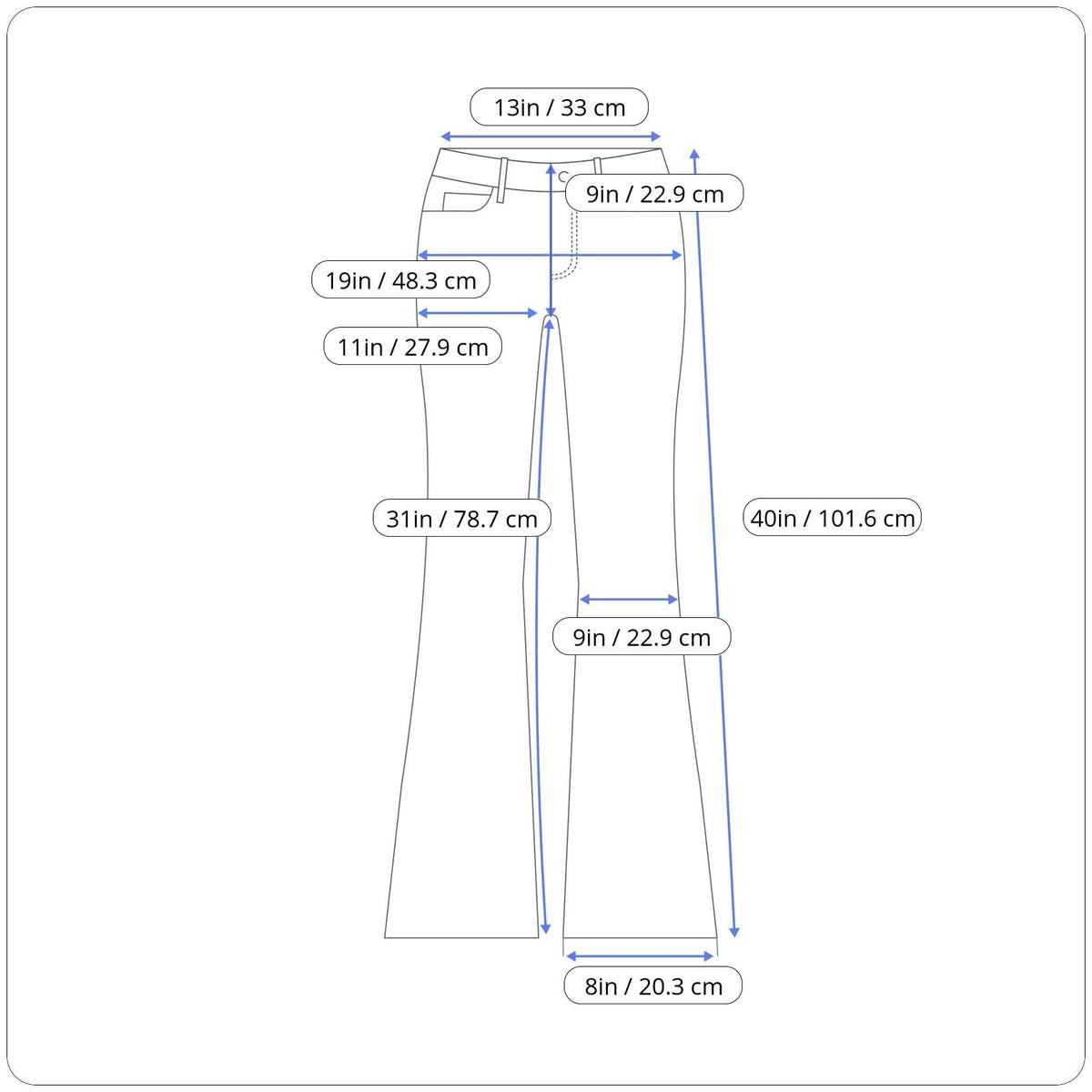 Cos Women’s Vintage Brown Jeans Flare Leg Distressed Style Five Pockets Size 24