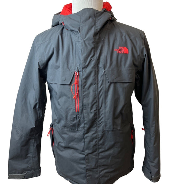 The North Face Men's Dark Grey Zip Up Hooded Jacket Sz M