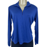 Patagonia Women's Royal Blue Half-Zip Long Sleeve Sweatshirt Sz M