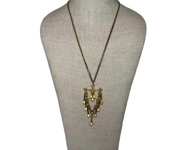 Vintage Designer Gold Tone Necklace - 24in