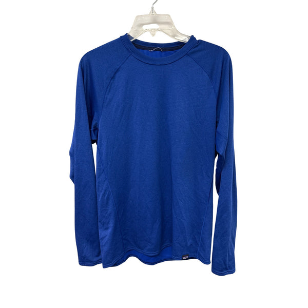 Patagonia Mens Blue Polyester Capilene Midweight Baselayer Crewneck Shirt Size M