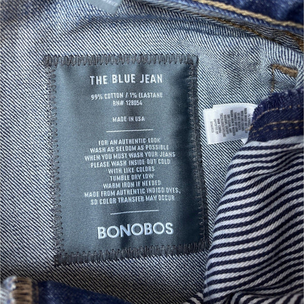 Bonobos Mens Blue Jeans Sz 30 x 30 Made in USA